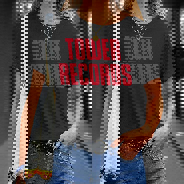 タワーレコード レトロヴィンテージミュージック Tシャツ 彼女への贈り物