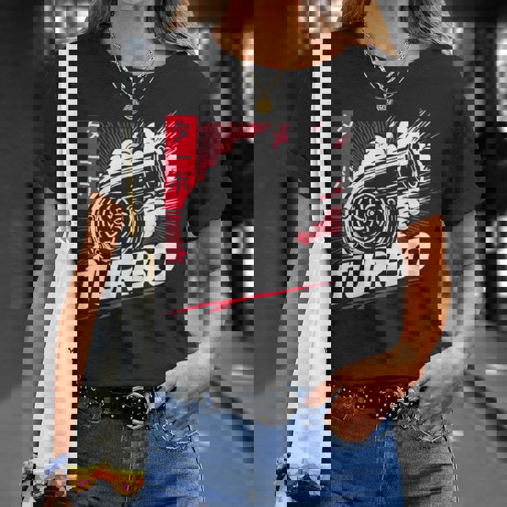 ターボターボチャージャー 日本語レタリング 日本スタイル Tシャツ 彼女への贈り物