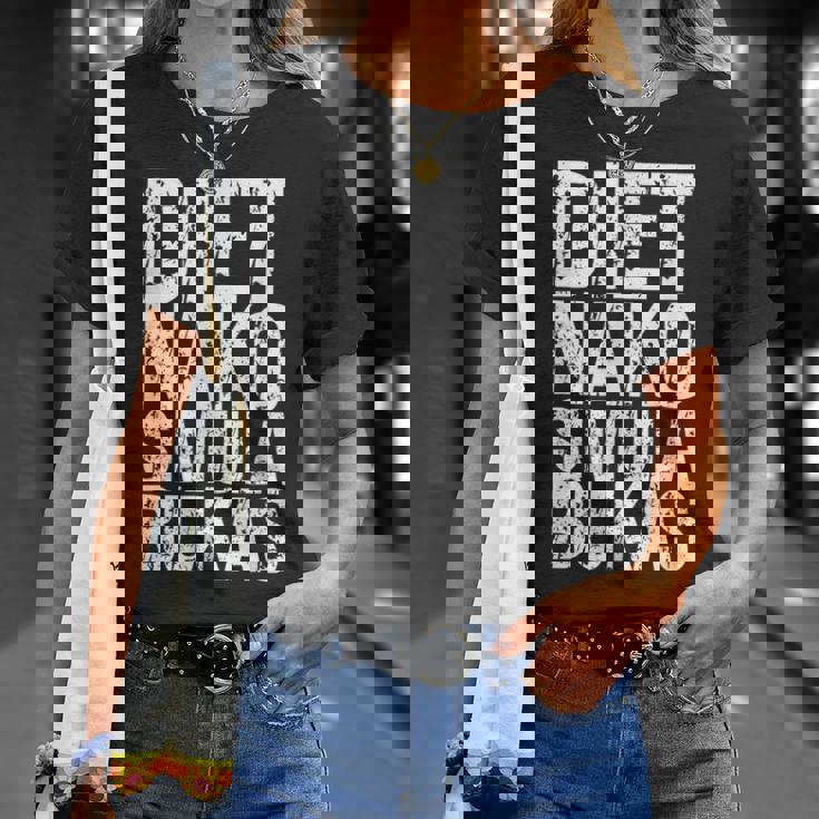 ダイエット ナコ シミュラ ブカス 面白い フィリピン人 Tシャツ 彼女への贈り物