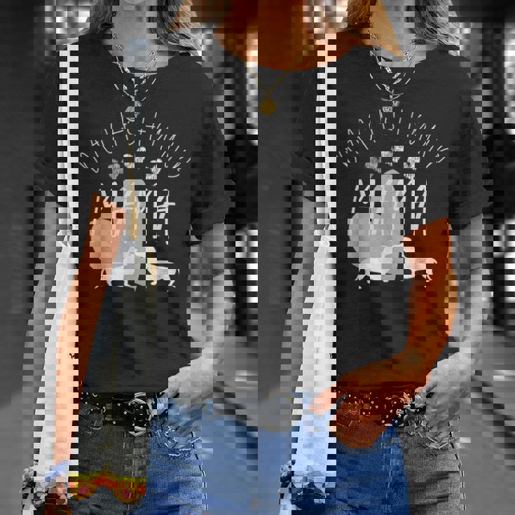 ダックスフンド 母の日 ウィニー ママ 犬好き Tシャツ 彼女への贈り物