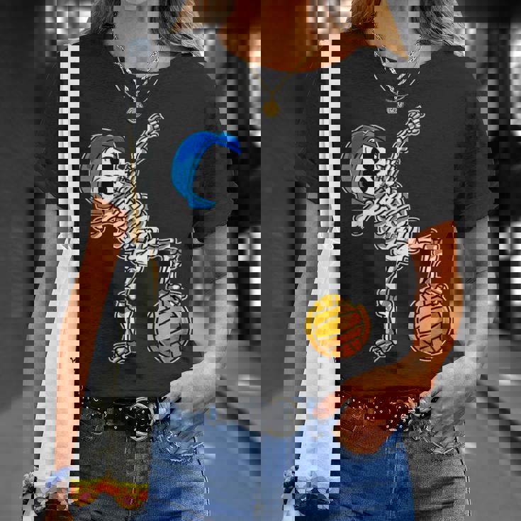 ダビング 水球 スケルトン ハロウィン 骨 ダブダンス Tシャツ 彼女への贈り物