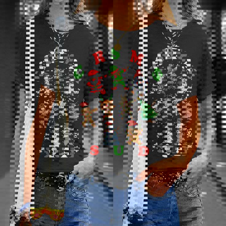 ダビングクリスマスブリークリスマスセーターサンタダブスクワッドキッズボーイ Tシャツ 彼女への贈り物