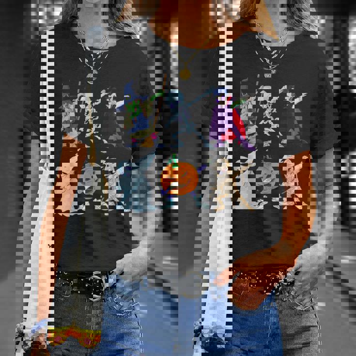 ダビングハロウィン骨格の魔女ヴァンパイアゴーストモンスター Tシャツ 彼女への贈り物