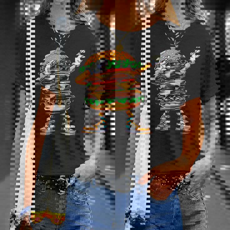 ダビングバーガー ファーストフード ナショナルハンバーガー ダブ愛好家 Tシャツ 彼女への贈り物