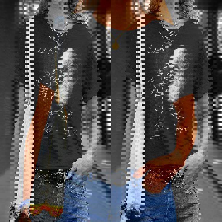 ダーウィン 生命の木 進化 科学シャツ 生物学 オタク Tシャツ 彼女への贈り物