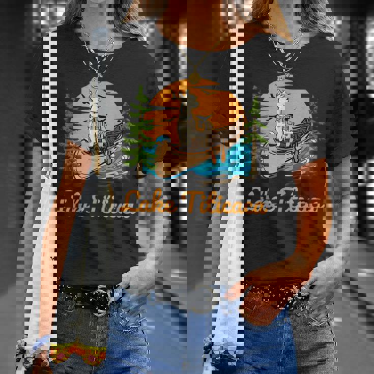 チチカカ湖 Tシャツ 彼女への贈り物