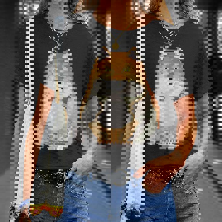 チベットスナギツネ ドット絵 ピクセルアート 虚無 ゲーム レトロゲーム ミーム Tシャツ 彼女への贈り物