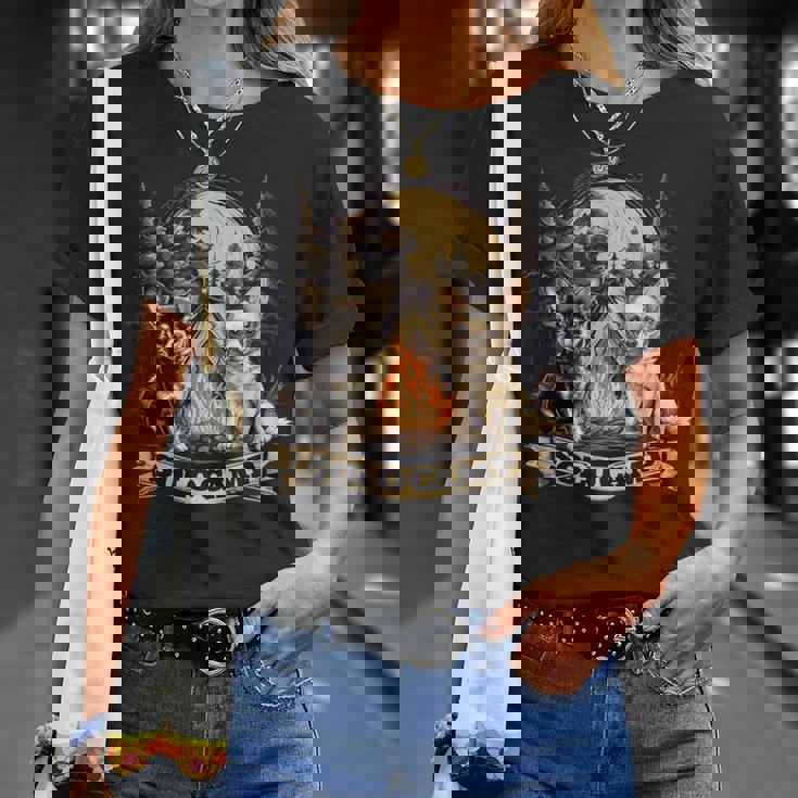 チワワ 面白いtシャツ 犬 キャンプ かわいい メンズ 子供 おもしろ 服 グッズ ネタ ソロキャンプ Tシャツ 彼女への贈り物