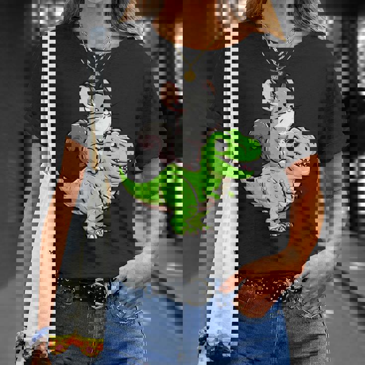 チンチラ T-Rex 恐竜 ペット おもしろい ティラノサウルス Tシャツ 彼女への贈り物