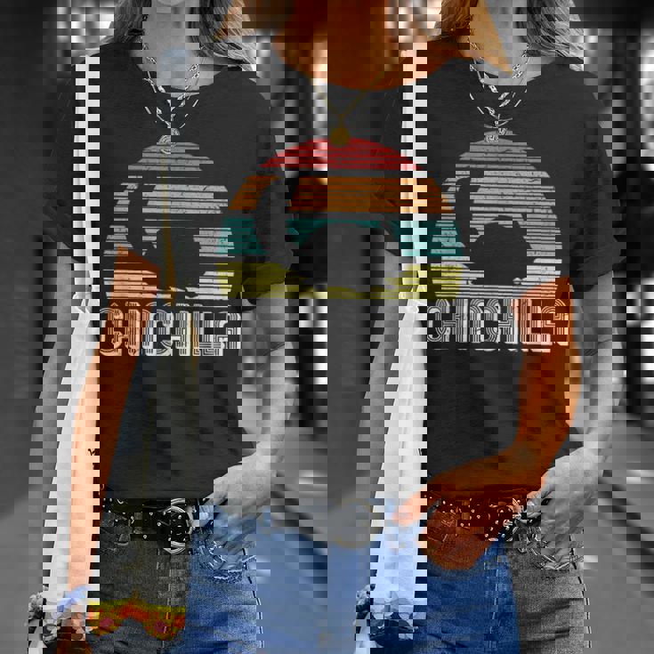 チンチラ I レトロ ナゲティール I ヴィンテージ チンチラ Tシャツ 彼女への贈り物