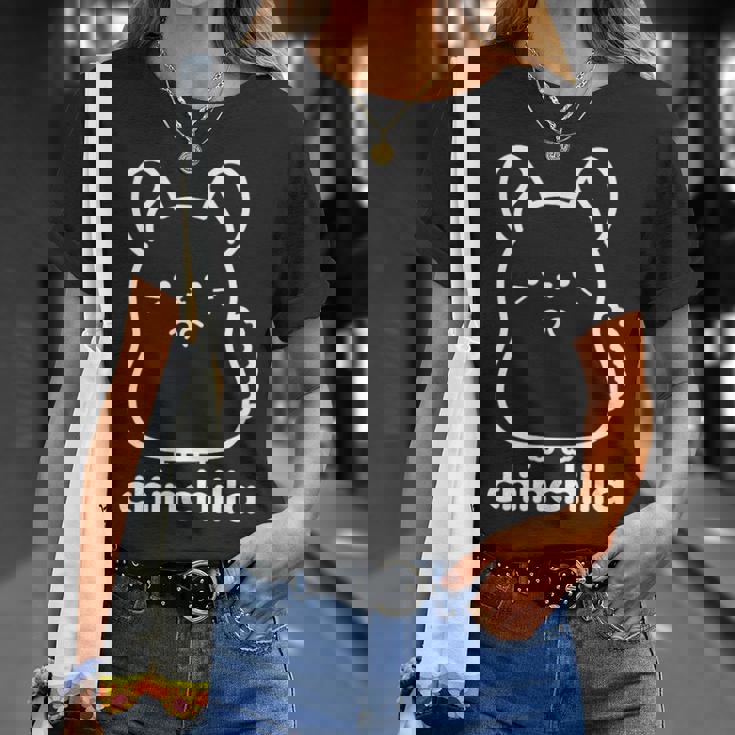 チンチラ 小動物 かわいい ペット好き ギフト 動物 イラスト キッズ 子ども Tシャツ 彼女への贈り物