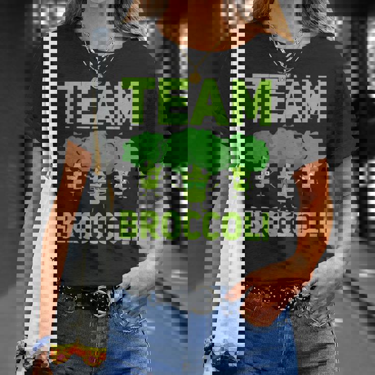 チーム ブロッコリー ビーガン ベジタリアン 植物ベース 野菜 Tシャツ 彼女への贈り物