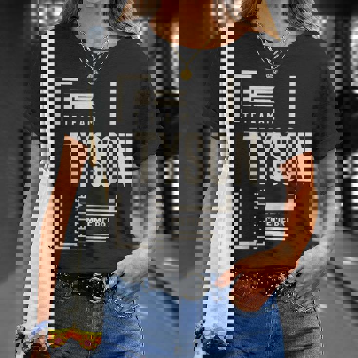 チームタイソン生涯メンバータイソン名 Tシャツ 彼女への贈り物