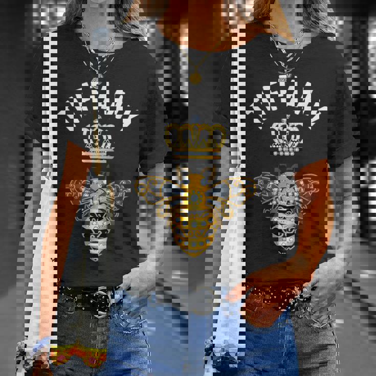 ティファニー 名前 ティファニー 誕生日プレゼント 女王冠 蜂 ティファニー Tシャツ 彼女への贈り物