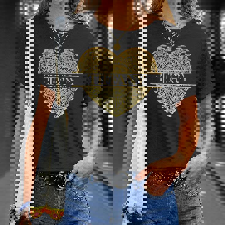 ティファニーの名前 Tシャツ 彼女への贈り物