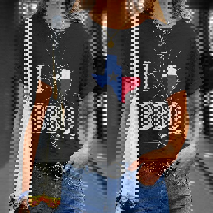 テキサス州旗 バーベキューギフト テキサスバーベキュー Tシャツ 彼女への贈り物