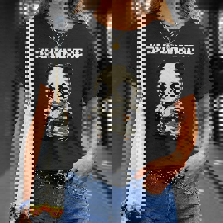 テコンドーtkdパンダキッズファイター Tシャツ 彼女への贈り物