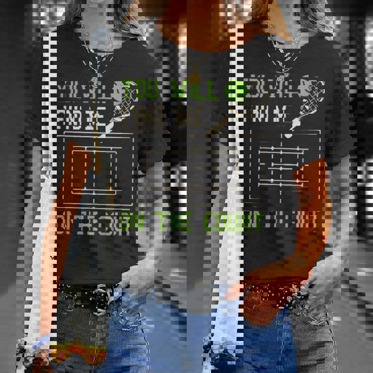 テニスコート テニスプレーヤー おもしろ名言集 Tシャツ 彼女への贈り物