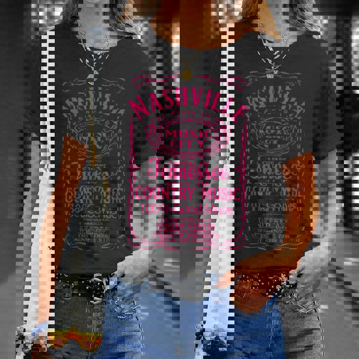テネシー州ナッシュビルグッドカントリーウエスタンミュージックシティの衣装 Tシャツ 彼女への贈り物