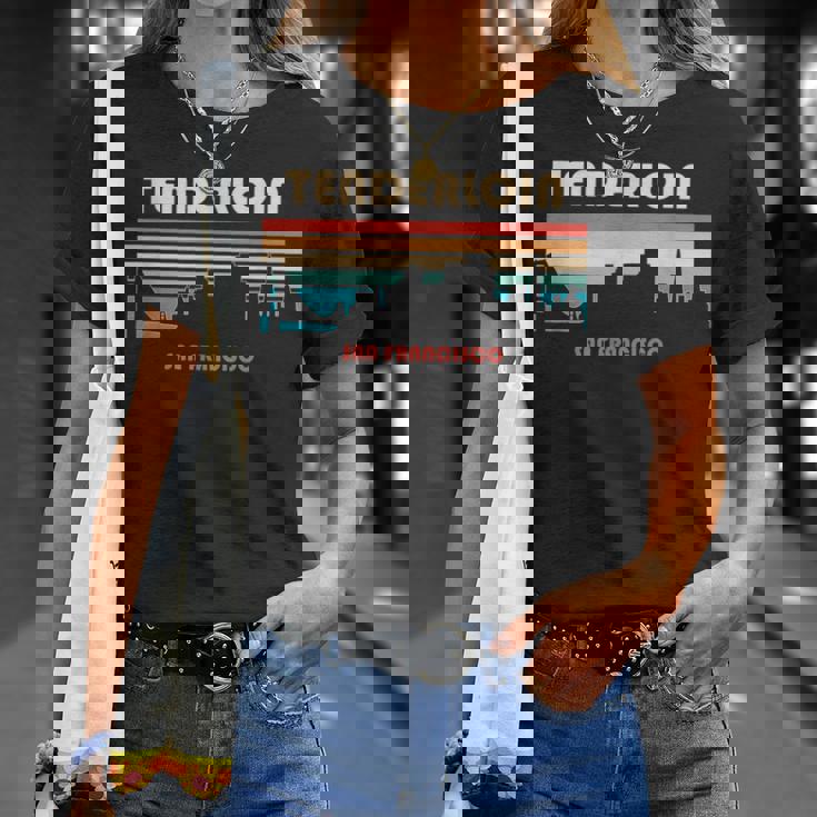 テンダーロイン サンフランシスコ カリフォルニア レトロ ヴィンテージ Tシャツ 彼女への贈り物