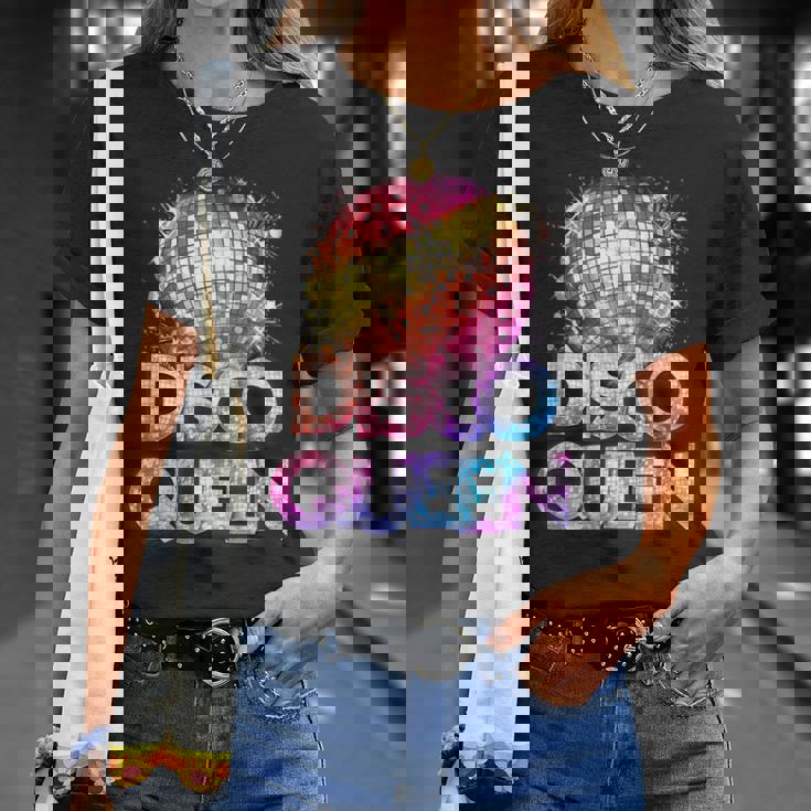 ディスコクイーン-70年代のディスコをテーマにしたヴィンテージ70年代のコスチューム Tシャツ 彼女への贈り物