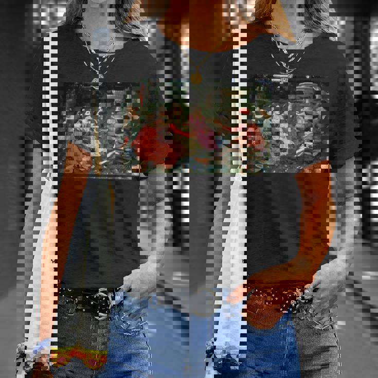 デカメロンの物語 ジョン・ウィリアム・ウォーターハウス Tシャツ 彼女への贈り物