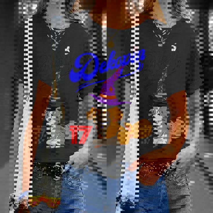 デコピン、デコイ、犬シャツ、No17、愛犬、コーイケルホンディエ、野球観戦、Dekopin Decoy ハロウィン Tシャツ 彼女への贈り物