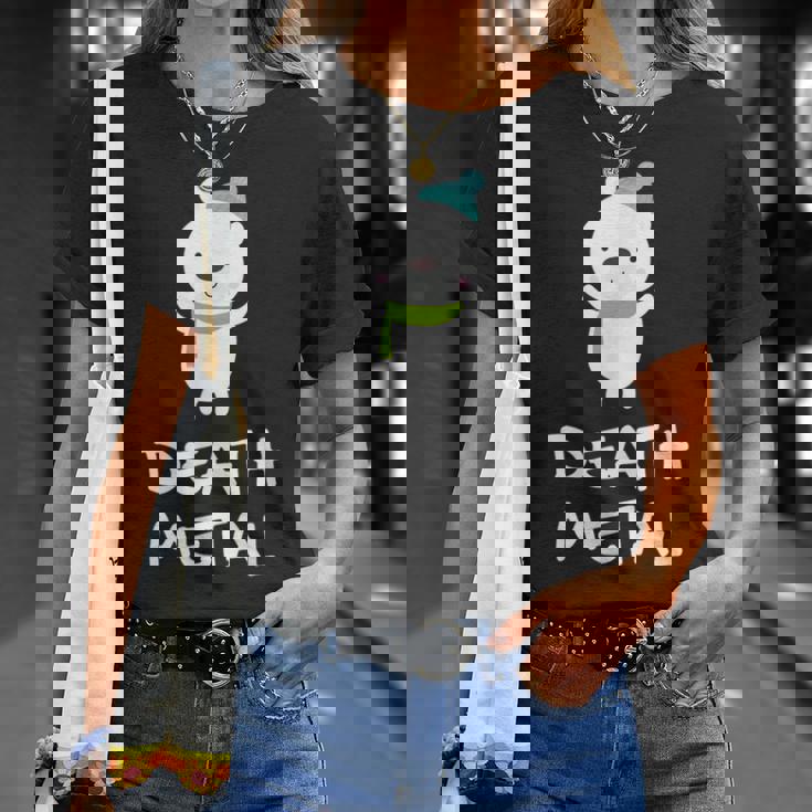 デスメタル ホッキョクグマ Cute Polar Bear Metalhead Death Metal Tシャツ 彼女への贈り物
