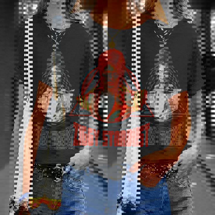 デヴィッド・ボウイ ミュージック ロック ジギー スターダスト 2 Tシャツ 彼女への贈り物