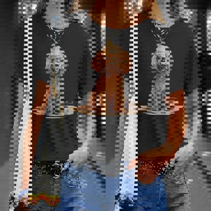 トイプードル 犬種 ペット かわいいグラフィック Tシャツ 彼女への贈り物