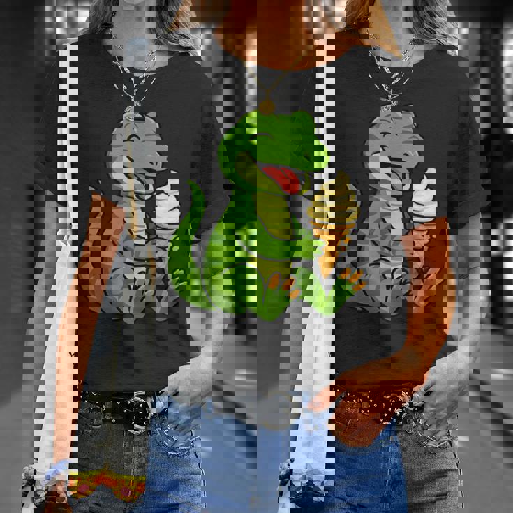 トカゲ アイスクリーム 動物園 動物好き カワイイ 男の子 女の子 キッズ Tシャツ 彼女への贈り物