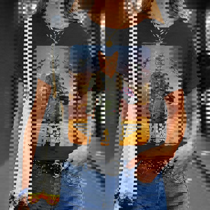 トップ 猫 マーベリック パロディ アクション 映画 叙事詩 レトロ Tシャツ 彼女への贈り物