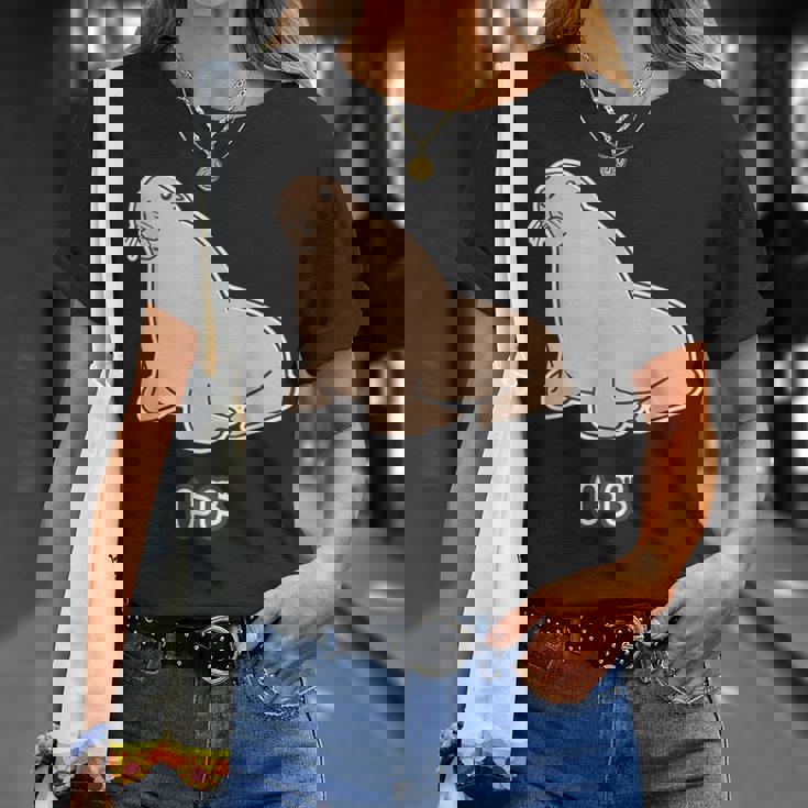 トド《ビッグ プリント》【どうぶつフレンズ】海・水族館の生き物 ゆるくてかわいい キャラクター イラスト Tシャツ 彼女への贈り物