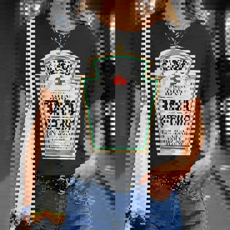 トマトケチャップ カップルグループ ハロウィンコスチューム Diy ラストミン Tシャツ 彼女への贈り物