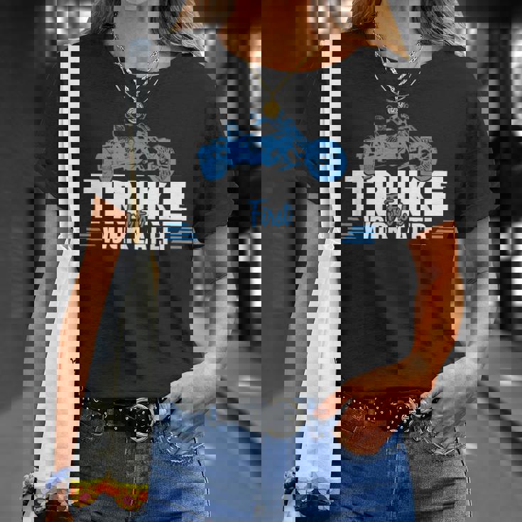 トライクファーストワーク後期三輪トライクバイクトライカートライクトライク Tシャツ 彼女への贈り物