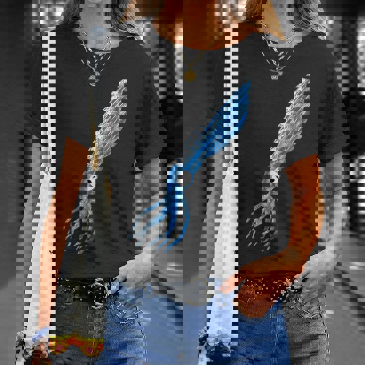 トライバル イカ 海の動物 Tシャツ 彼女への贈り物