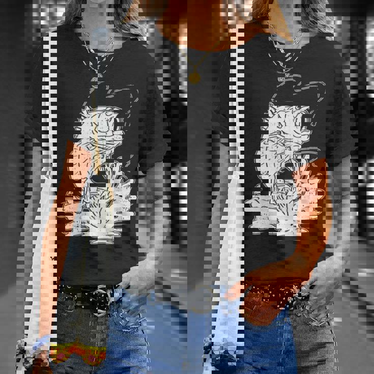 トラウト フィッシング シーバス フィッシャーマン 釣り竿 長袖tシャツ Tシャツ 彼女への贈り物