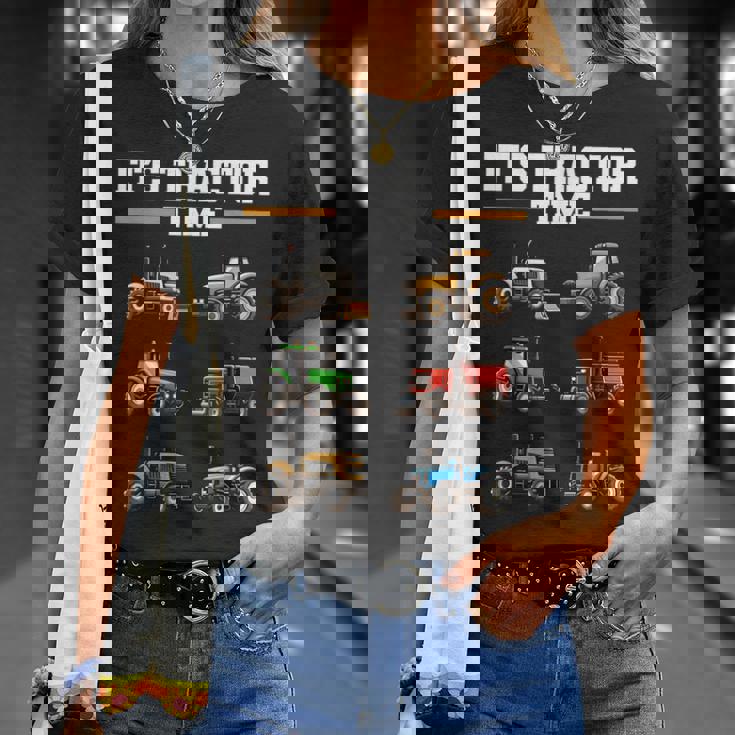 トラクター タイム 農業 男の子 キッズ 農家 農業 トラクター Tシャツ 彼女への贈り物