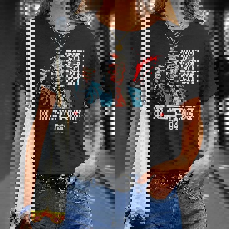 トランプ 防弾 ファイト ファイト ファイト Tシャツ 彼女への贈り物