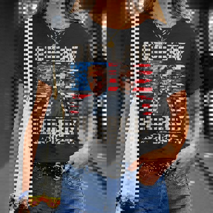 トランプ・ヴァンス'24 アウトロー・ヒルビリーアメリカ国旗ヴィンテージ Tシャツ 彼女への贈り物