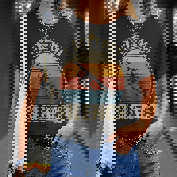 トランペット奏者 I Destroyilence Recto Trumpet Lovers Tシャツ 彼女への贈り物