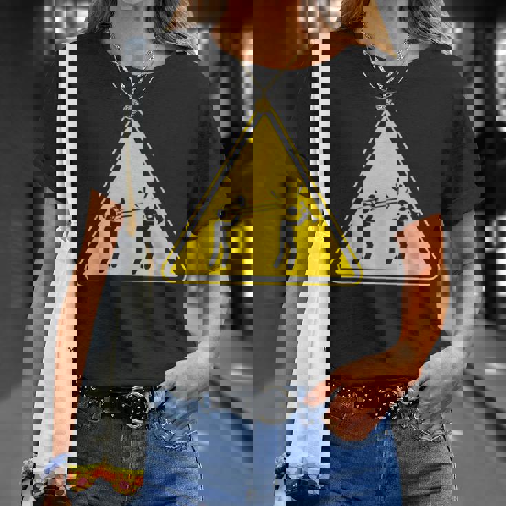 トランペット注意面白いトロンボーン奏者 Tシャツ 彼女への贈り物