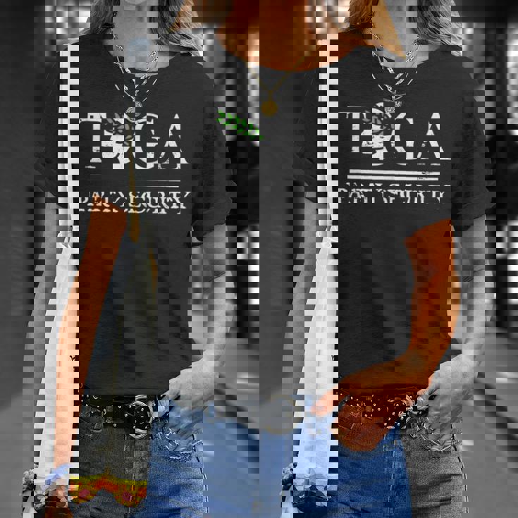 トーガパーティーセキュリティ-面白いギリシャ大学パーティー Tシャツ 彼女への贈り物