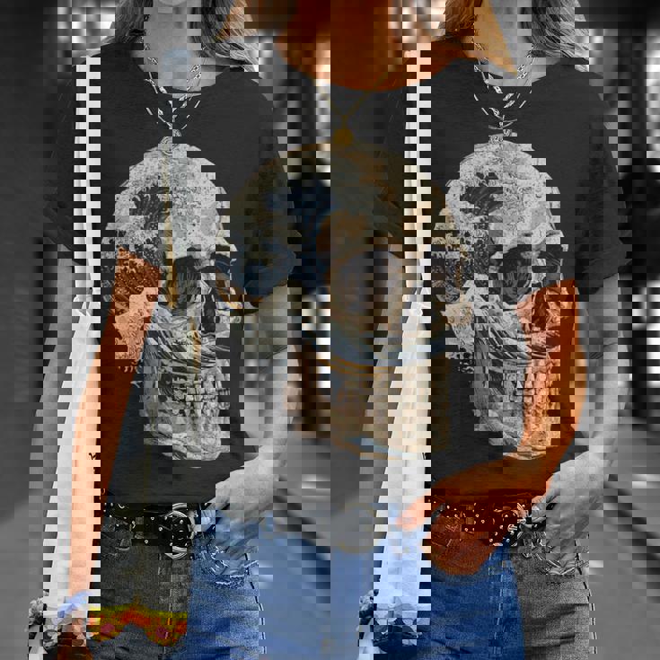 ドクロ 波 日本美術 海 Tシャツ 彼女への贈り物