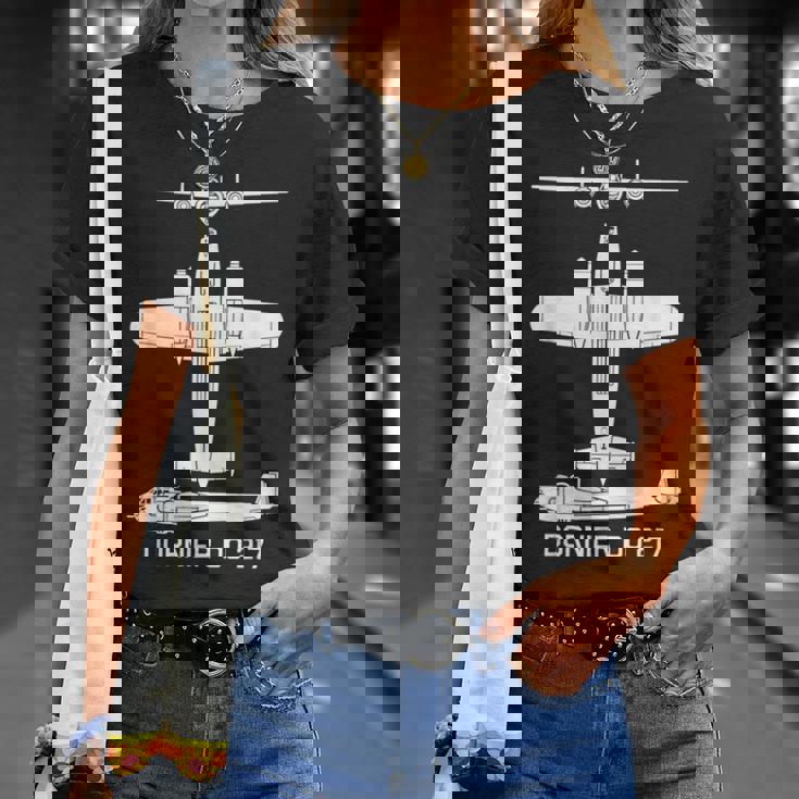 ドルニエdo217ドイツ第二次世界大戦爆撃機 Tシャツ 彼女への贈り物