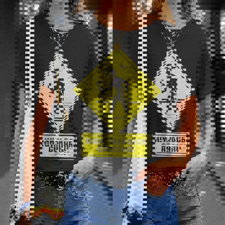 ナイトマーチャークロッシングハワイゴースト面白い Tシャツ 彼女への贈り物