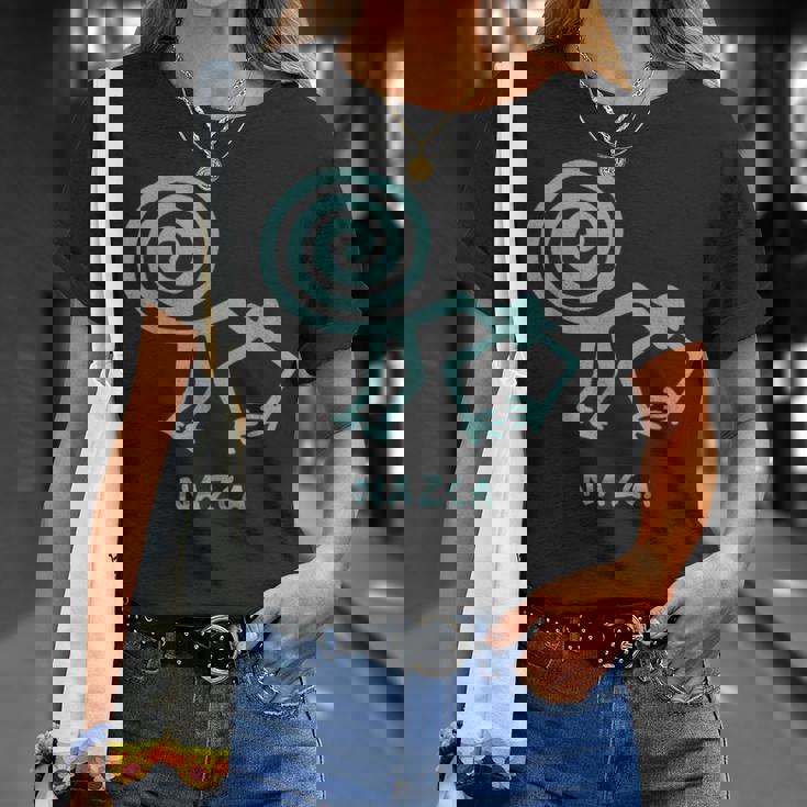 ナスカ ライン ペルー ジオグリフ 宇宙飛行士 ハチドリ モンキー Tシャツ 彼女への贈り物