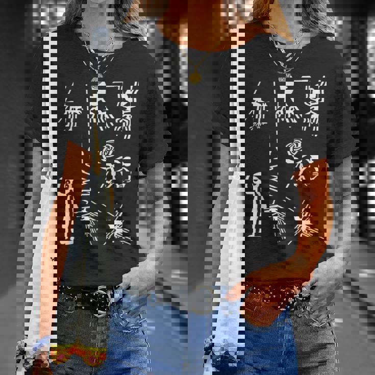 ナスカの地上絵 Tシャツ 彼女への贈り物