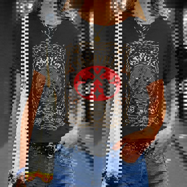 ナッシュビル テネシー レトロ カントリー ミュージック ヴィンテージ Tシャツ 彼女への贈り物