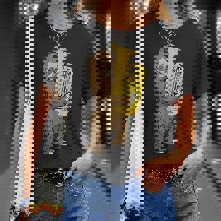 ナマケモノ 恋人 チューバ プレーヤー ミュージック ビッグバンド チューバ Tシャツ 彼女への贈り物